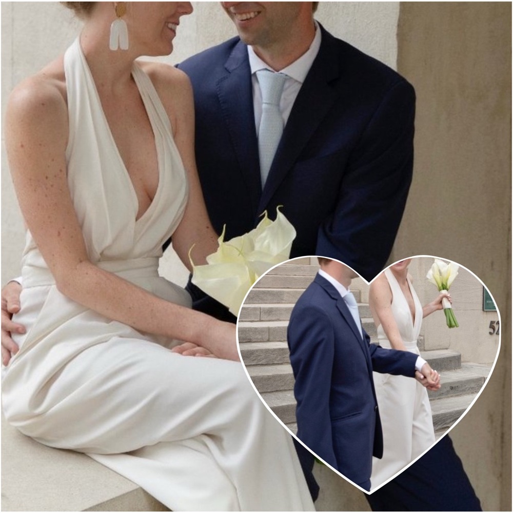 SOLD🎉NWOT BHLDN X JILL STUART | SZ 4 | Mara Wide Leg Cream White Jumpsuit - Picture 7 of 11
